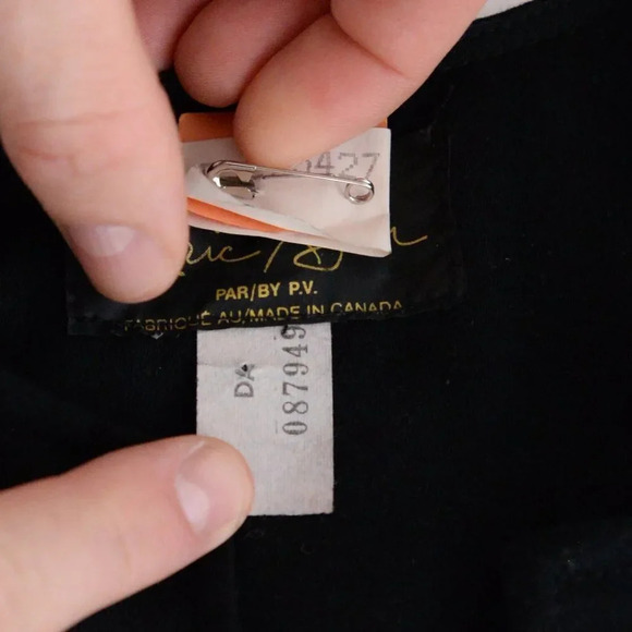 Vintage Eric Ryan Black "Stars  & Bolt" Design Open Face Blazer - Picture 13 of 13